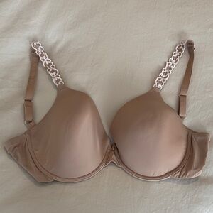 Natori Tan Bra with Lace Detail